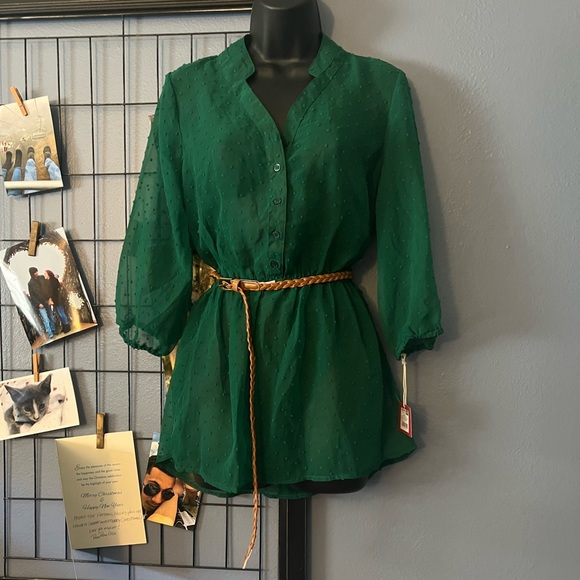 Mossimo Supply Co. Tops - NWT Mossimo Green Blouse